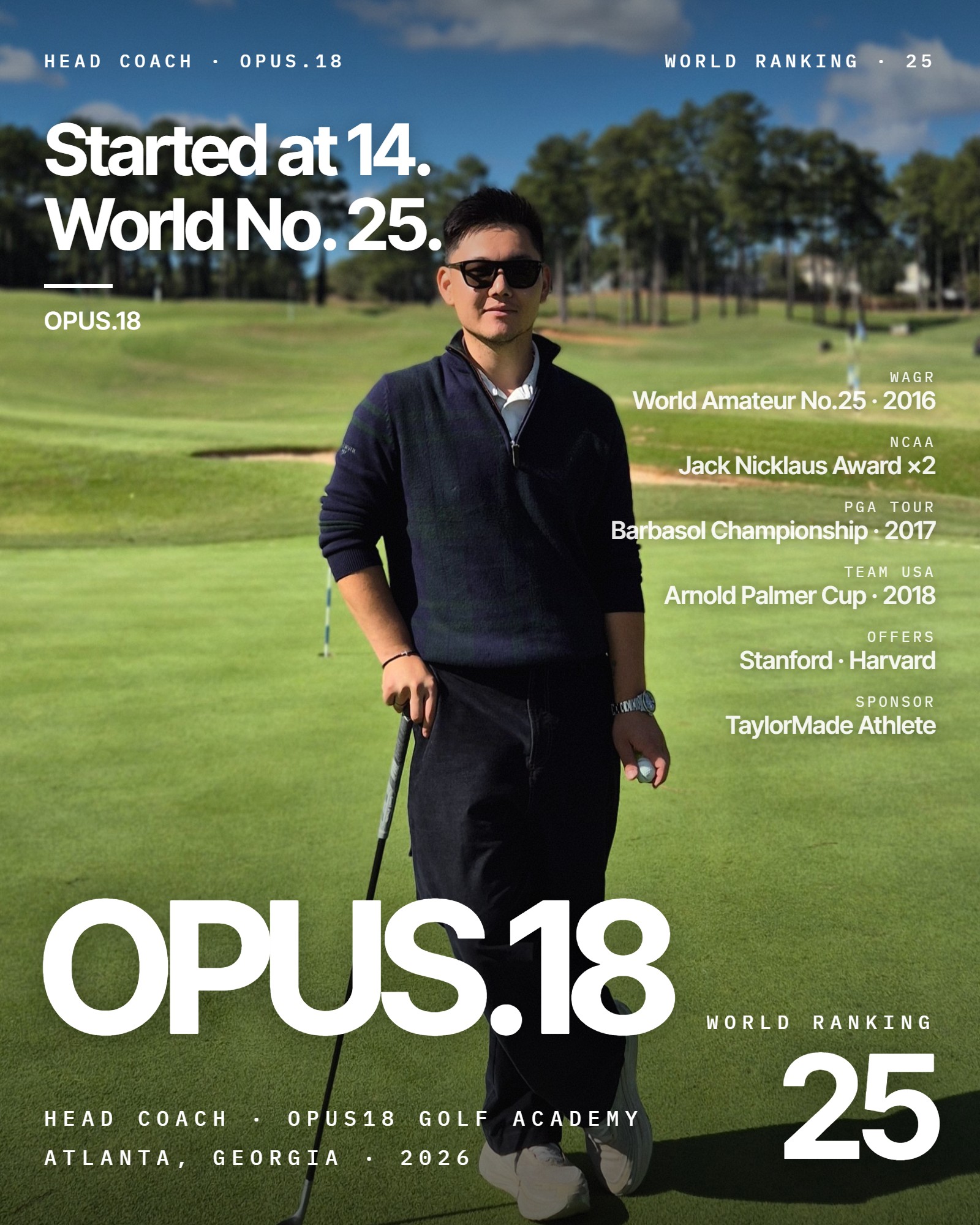 Opus18 헤드코치 포스터